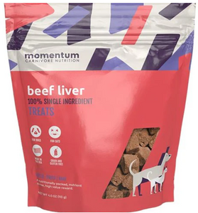 Momentum Carnivore Nutrition Dog Treat Beef Liver 4oz