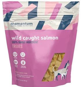 Momentum Carnivore Nutrition Dog Treat Wild Caught Salmon 3oz
