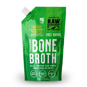 Raw Dynamic Frozen Bone Broth for Dogs Chicken 12oz