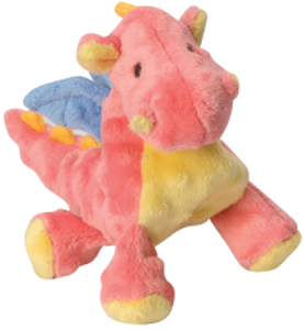 goDog Mini Baby Dragon Coral Dog Toy