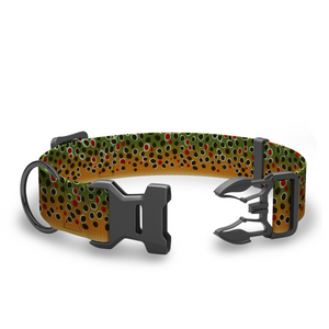 Wingo Coosa Dog Collar Brown Trout Small