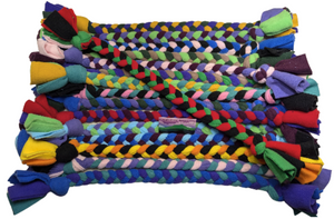 Camel's Hump Handicrafts Braided Tug Tricolor Medium 22"-24"