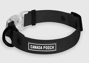 Canada Pooch Waterproof Collar Medium Black