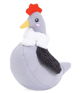 Zippy Paws Dog Toy Cotten Cuddler Chicken