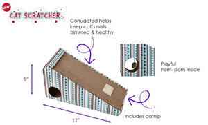 Ethical Spot Ramp Cardboard Cat Scratcher 17'