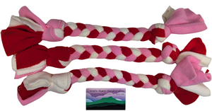 Camel's Hump Handicrafts Valentine Braided Tug Small 11"-12"