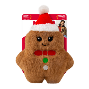 Kong Holiday Dog Toy Snuzzles Gingerbread Medium