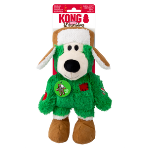 Kong Holiday Dog Toy Wild Knots Bear Assorted Medium/Large