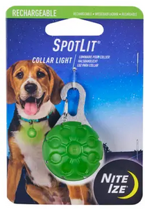 NiteIze SpotLit Rechargeable Collar Light Green