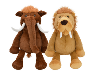 Multipet Jumbo Mammoth / Sabertooth Tiger Dog Toy 14"