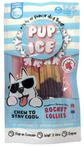 Ethical Spot Pup Ice Rocket Lollies Dog Chew Strawberry & Blueberry 2 pack