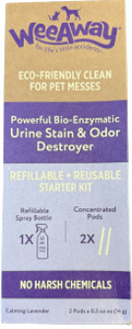 Wee Away Stain Odor Remover Spray Kit w/ Lavender Pods