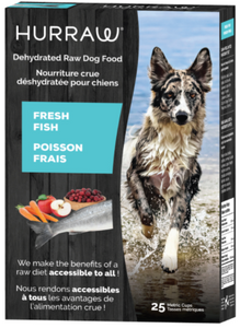 Hurraw Dehydrated Dog Food Fish 25 count cups - 5lb
