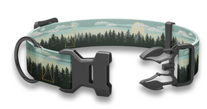 Wingo Coosa Dog Collar Dark Timber Large