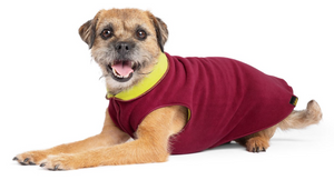 Gold Paw Double Fleece Garnet & Avocado Size 10