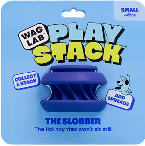 Wag Lab Play Stack The Slobber Blue Small
