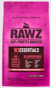 RAWZ 10 Essentials Turkey, Salmon & Dehydrated Whitefish Cat 1.75 lb.