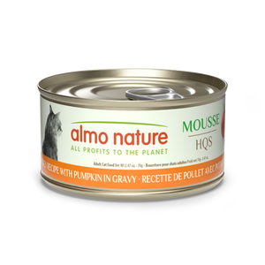 Almo Nature Natural Mousse Chicken Recipe with Pumpkin in gravy  2.47oz