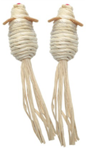 Hagen Cornhusk & Raffia Mice Cat Toy