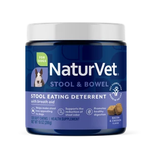 NaturVet Stool Eating Deterrent w/ Breath Aid Soft Chews 130ct
