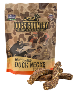 Duck Country Dehydrated Duck Necks for Dogs 12pk