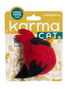 Dharma Dog Karma Cat Wool Cat Chase Toy Cardinal Cat Toy