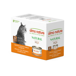 Almo Nature HQS Natural Chicken with Pumpkin Multipack 6pk of 2.47oz cans