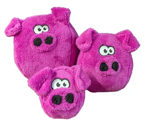 Cycle Dog USA Made Duraplush FuzzBall Piglet Small Dog Toy