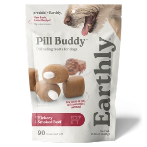 Earthly Pet Company Pill Buddy Hickory Smoked Beef Recipe 90 Count