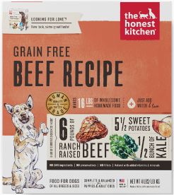 Honest Kitchen Grain Free Beef Dog Food 4#