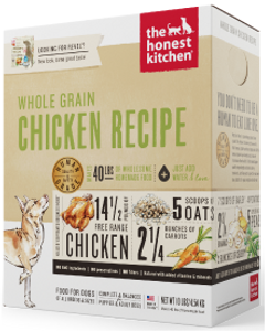 Honest Kitchen Whole Grain Chicken Dog Food 10#