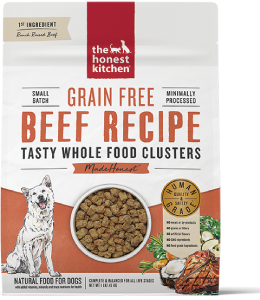 Honest Kitchen Whole Food Clusters Grain Free Beef Dog Food 1lb