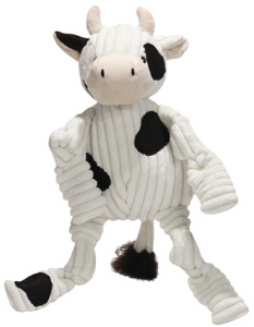 HuggleHounds Small Cow Knottie Dog Toy