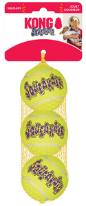Kong ast2 3 Pack Squeaker Medium Tennis Ball Dog Toy