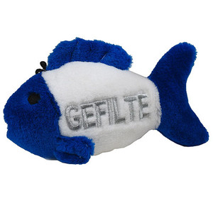 Multipet Gefilte Fish Hanukkah Dog Holiday Dog Toy 1.5"