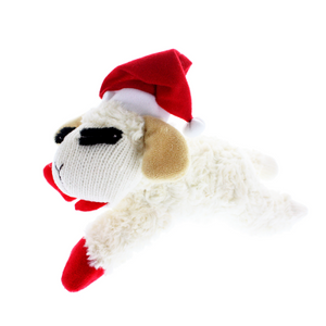 Multipet Lamb Chop With Santa Hat 10"