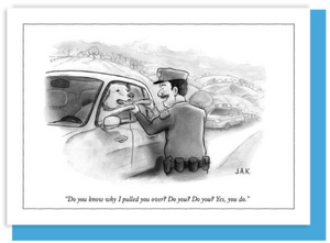 New Yorker Card Pulled You Over