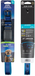 NightDog Rechargeable LED Collar Blue Blue Small