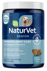 NaturVet Senior Advanced Joint Health Soft Chew 120ct