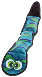 Outward Hound Small Invincible Snake Blue & Green Dog Toy
