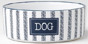 Petrageous Country Blue Dog Dish 6"