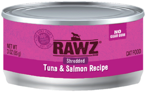 Rawz Shredded Tuna & Salmon Liver Canned Cat Food 3oz