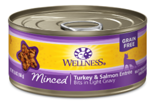 Wellness Minced Turkey Salmon Cat Food 5.5oz