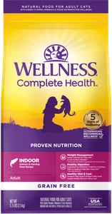 Wellness Complete Health GF Indoor Salmon Cat Food 5lb-8oz