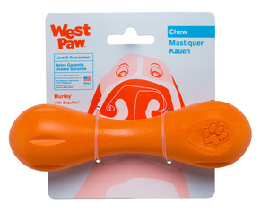 West Paw Hurley Dog Toy Tangerine 6"