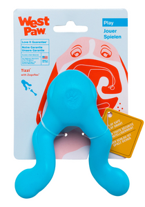 West Paw Tizzi Dog Toy Aqua 4.5"