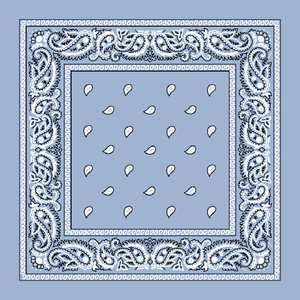 Bandana Paisley Light Blue