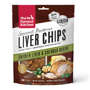 Honest Kitchen Gourmet Liver Chips Chicken Dog Treat 4oz