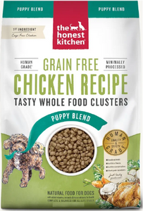 Honest Kitchen Whole Food Clusters Puppy Grain Free Chicken Dog Food 4#