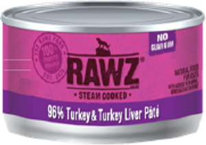 Rawz 96% Turkey Liver Cat Food 3oz